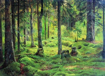 deadwood 1893 classical landscape Ivan Ivanovich forest Oil Paintings
